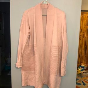Like New Lululemon Lite Salmon Back Slit Long Sleeve Sweater